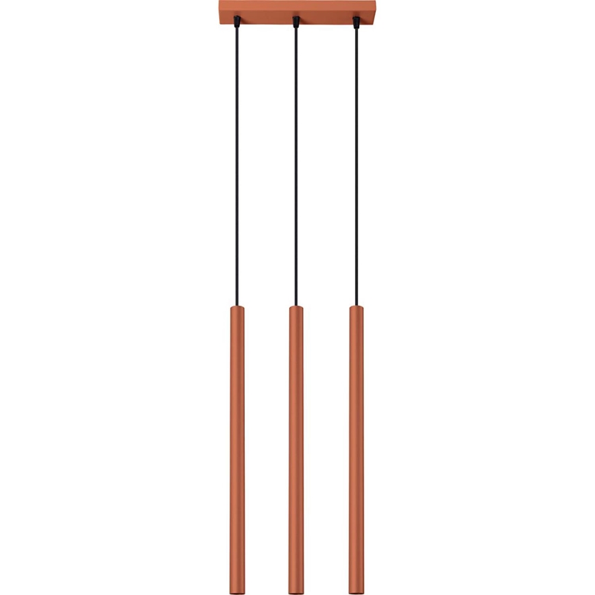 Κρεμαστό φωτιστικό οροφής PASTELO 3xG9/8W/230V κόκκινο