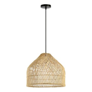 Κρεμαστό φωτιστικό οροφής PELO 1xE27/40W/230V διάμετρος 40 cm rattan