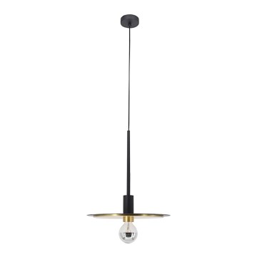 Κρεμαστό φωτιστικό οροφής PENY 1xE27/11W/230V μαύρο/χρυσό