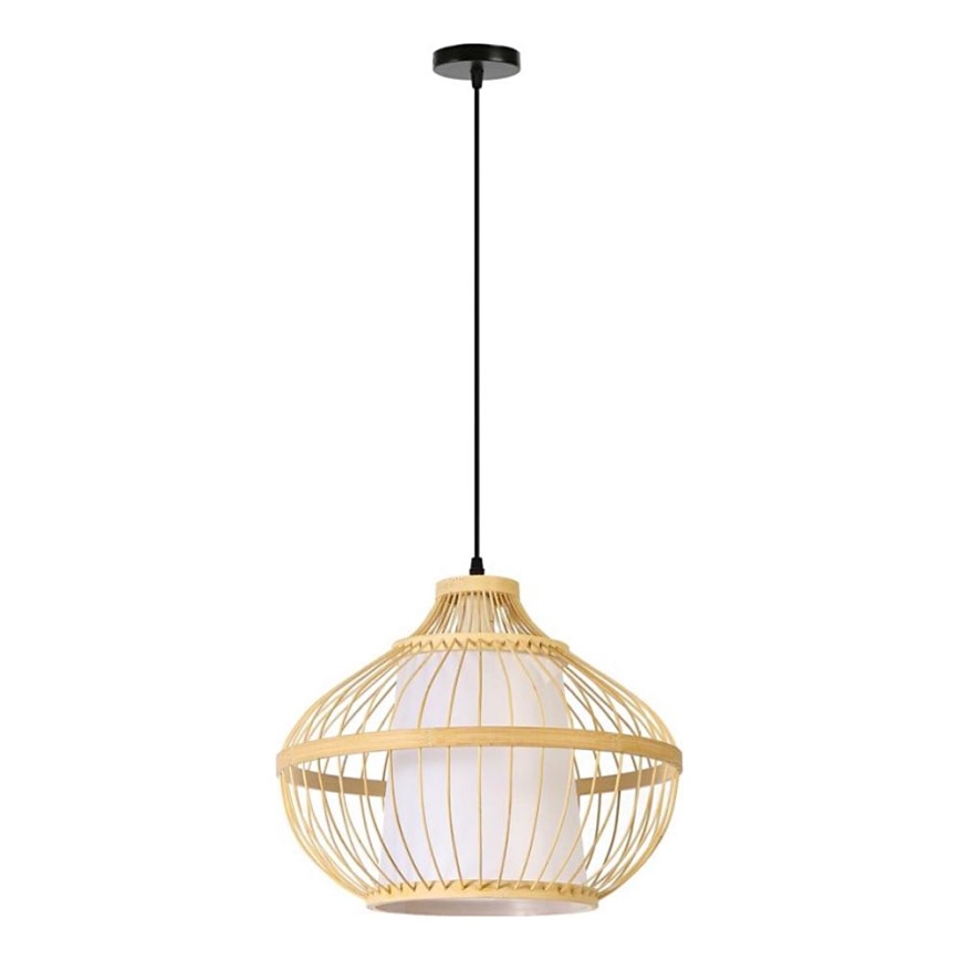 Κρεμαστό φωτιστικό οροφής PINCHOS 1xE27/40W/230V διάμετρος 40 cm μπαμπού