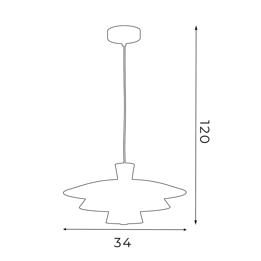 Κρεμαστό φωτιστικό οροφής PLATO 1xE27/15W/230V ορείχαλκος/χρυσό
