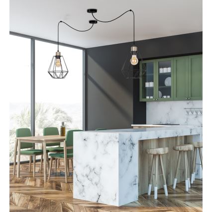 Κρεμαστό φωτιστικό οροφής PRIMO 1xE27/60W/230V spider