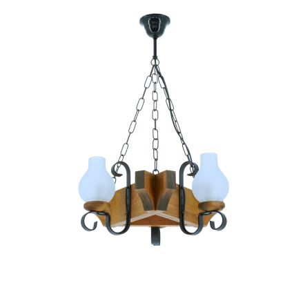 Κρεμαστό φωτιστικό οροφής QUEEN 3xE14/40W/230V οξιά - FSC πιστοποιημένο