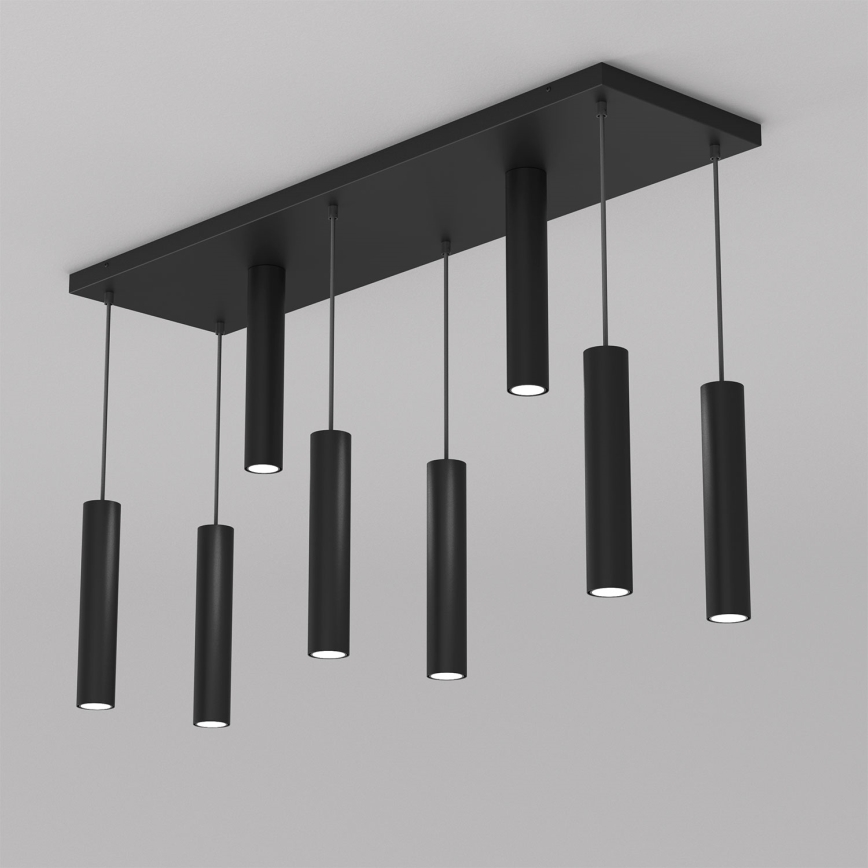 Κρεμαστό φωτιστικό οροφής RAITO 8xGU10/8W/230V μαύρο