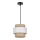 Κρεμαστό φωτιστικό οροφής  RATTAN 1xE27/40W/230V λευκό/καφέ