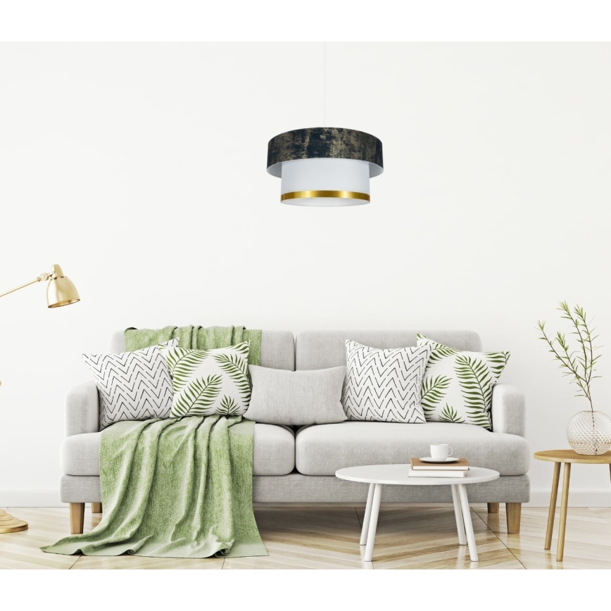 Κρεμαστό φωτιστικό οροφής RESSA 1xE27/60W/230V πράσινο