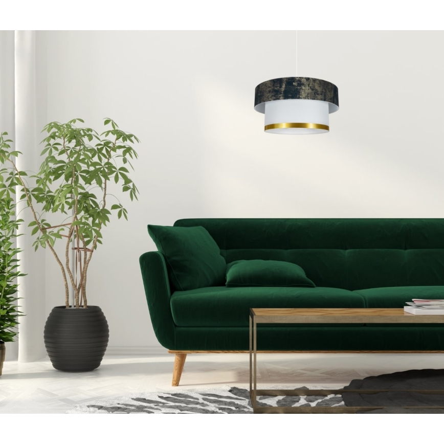 Κρεμαστό φωτιστικό οροφής RESSA 1xE27/60W/230V πράσινο