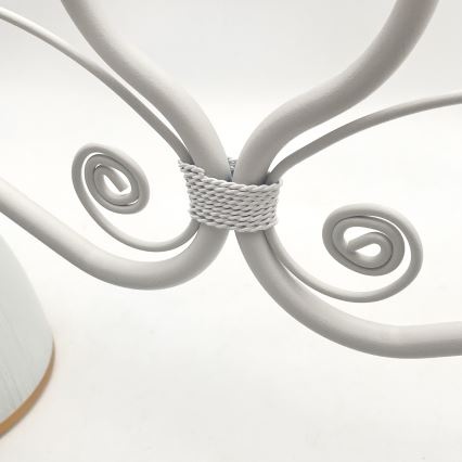 Κρεμαστό φωτιστικό οροφής RETRO 2xE27/60W/230V λευκό ματ
