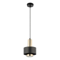 Κρεμαστό φωτιστικό οροφής RIF LUX 1xGX53/12W/230V διάμετρος 15 cm μαύρο/χρυσό