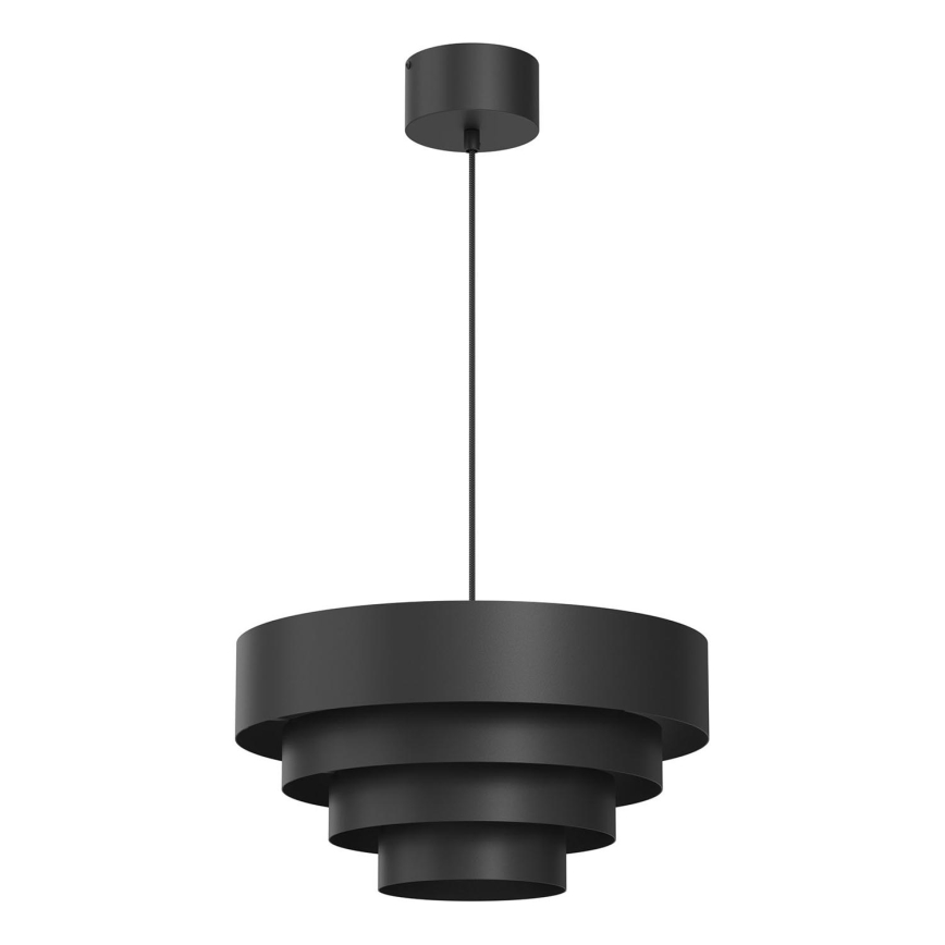 Κρεμαστό φωτιστικό οροφής RINGS 1xE27/15W/230V μαύρο