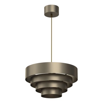 Κρεμαστό φωτιστικό οροφής RINGS 1xE27/15W/230V ορείχαλκος