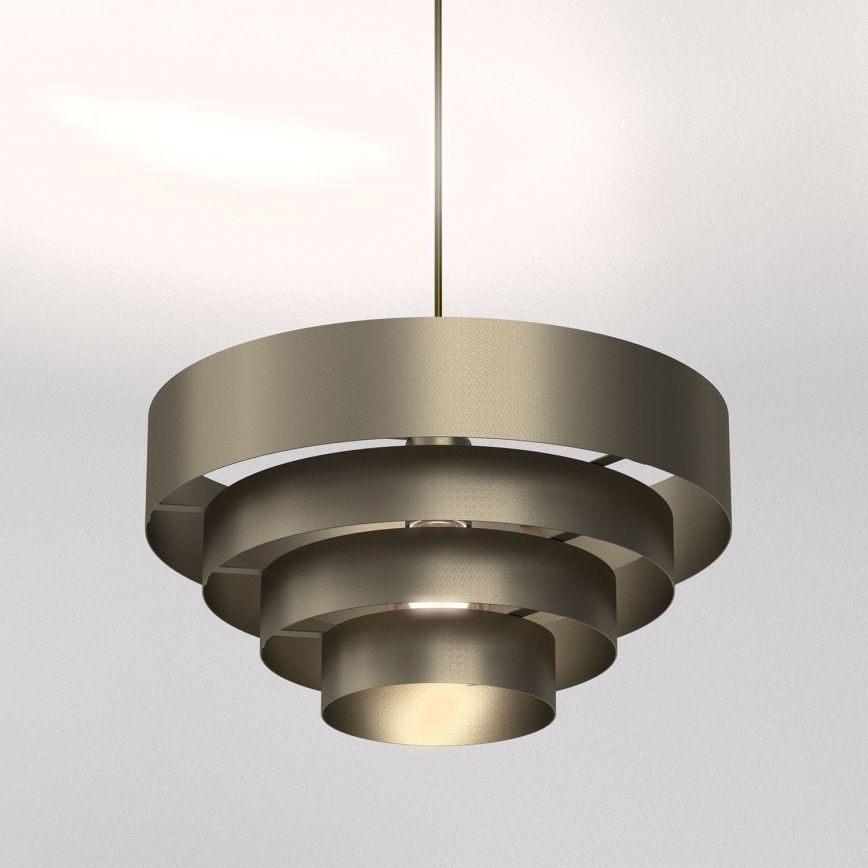 Κρεμαστό φωτιστικό οροφής RINGS 1xE27/15W/230V ορείχαλκος