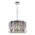 Κρεμαστό φωτιστικό οροφής RITZ 12xE14/40W/230V διάμετρος 54 cm γυαλιστερό χρώμιο