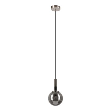 Κρεμαστό φωτιστικό οροφής ROLLO 1xE14/5W/230V ματ χρώμιο/φιμέ
