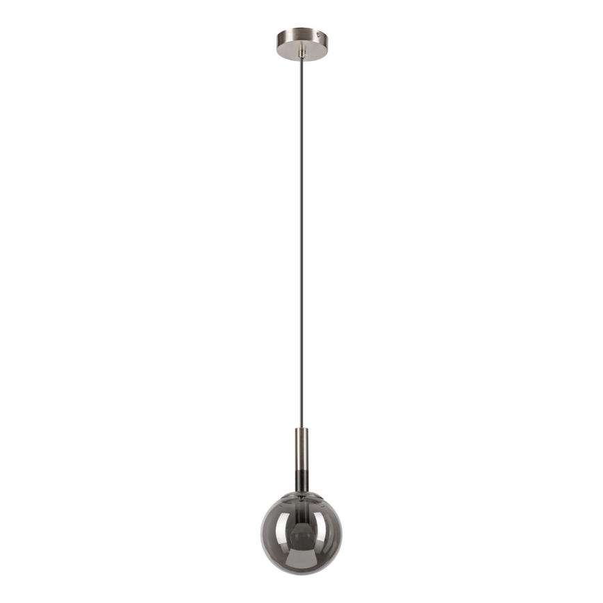 Κρεμαστό φωτιστικό οροφής ROLLO 1xE14/5W/230V ματ χρώμιο/φιμέ