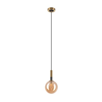 Κρεμαστό φωτιστικό οροφής ROLLO 1xG9/5W/230V χρυσό/φιμέ μπεζ