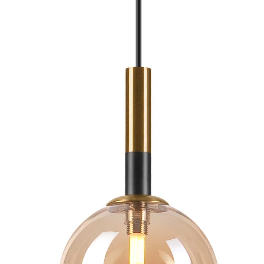 Κρεμαστό φωτιστικό οροφής ROLLO 1xG9/5W/230V χρυσό/φιμέ μπεζ