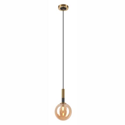 Κρεμαστό φωτιστικό οροφής ROLLO 1xG9/5W/230V χρυσό/φιμέ μπεζ