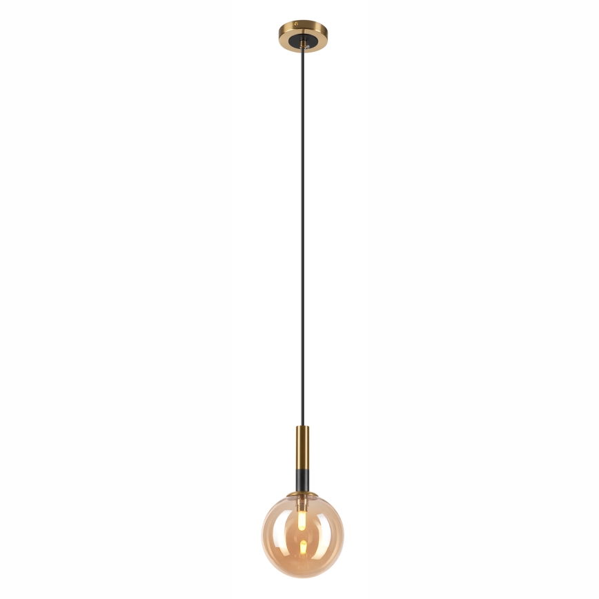 Κρεμαστό φωτιστικό οροφής ROLLO 1xG9/5W/230V χρυσό/φιμέ μπεζ