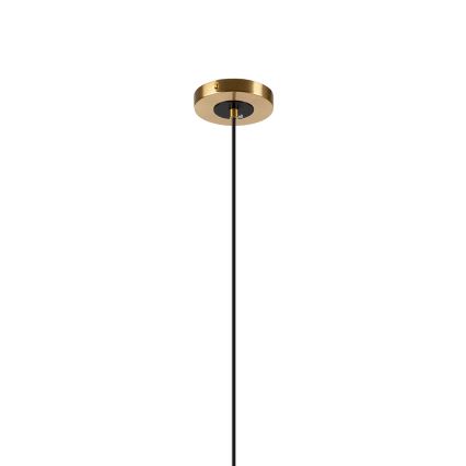 Κρεμαστό φωτιστικό οροφής ROLLO 3xE14/5W/230V χρυσό/φιμέ μπεζ