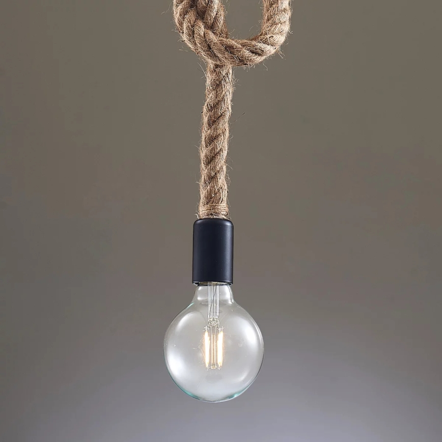 Κρεμαστό φωτιστικό οροφής ROPE 1xE27/12W/230V