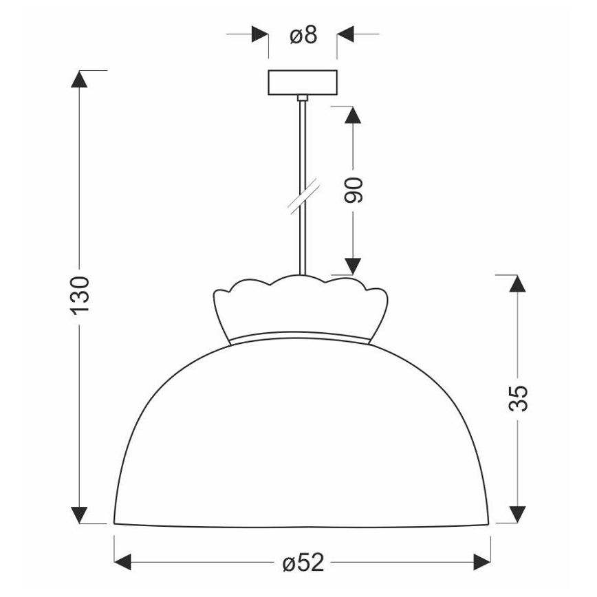 Κρεμαστό φωτιστικό οροφής ROSSINI 1xE27/40W/230V