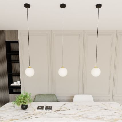 Κρεμαστό φωτιστικό οροφής ROYAL 1xE14/10W/230V διάμετρος 14 cm μαύρο