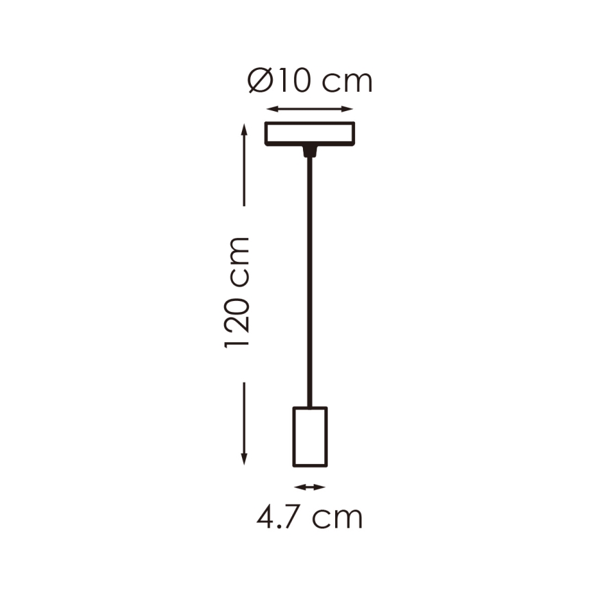 Κρεμαστό φωτιστικό οροφής SAGA 1xE27/40W/230V ορείχαλκος