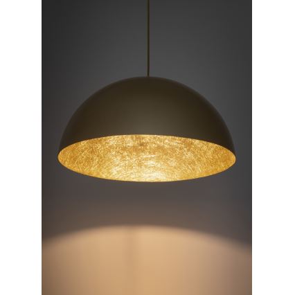 Κρεμαστό φωτιστικό οροφής  SFERA 1xE27/60W/230V διάμετρος 50 cm χρυσό