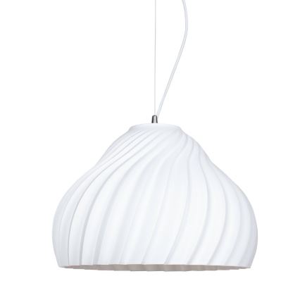 Κρεμαστό φωτιστικό οροφής SILVO 1xE27/60W/230V διάμετρος 38 cm λευκό