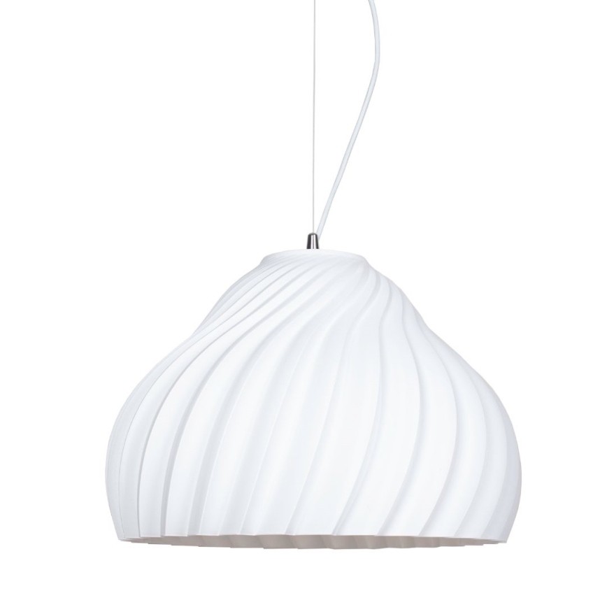 Κρεμαστό φωτιστικό οροφής SILVO 1xE27/60W/230V διάμετρος 38 cm λευκό