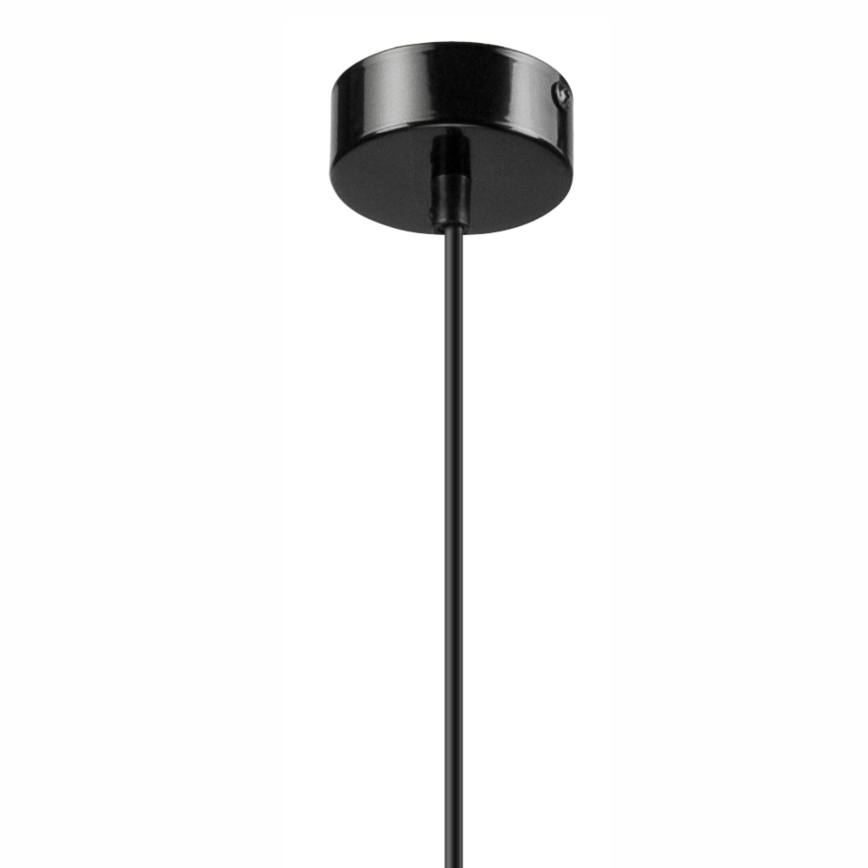 Κρεμαστό φωτιστικό οροφής SIMON 1xE27/60W/230V μαύρο/οξιά