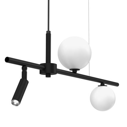 Κρεμαστό φωτιστικό οροφής SIRIO 3xG9/25W/230V μαύρο