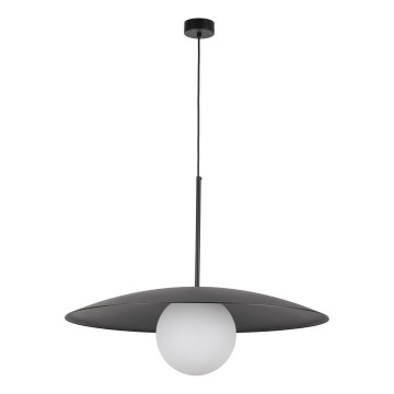Κρεμαστό φωτιστικό οροφής SLATE 1xE27/15W/230V διάμετρος 65 cm μαύρο
