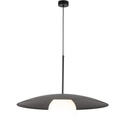 Κρεμαστό φωτιστικό οροφής SLATE 1xE27/15W/230V διάμετρος 65 cm μαύρο