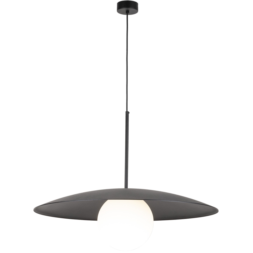 Κρεμαστό φωτιστικό οροφής SLATE 1xE27/15W/230V διάμετρος 65 cm μαύρο