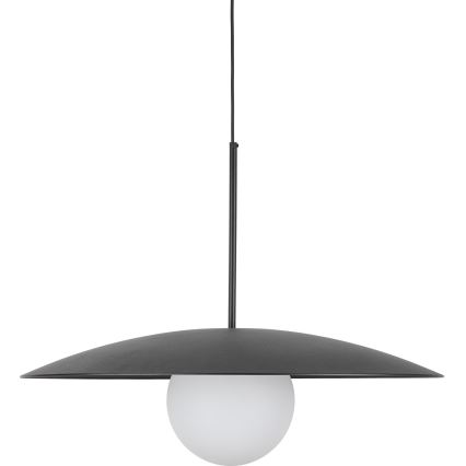 Κρεμαστό φωτιστικό οροφής SLATE 1xE27/15W/230V διάμετρος 65 cm μαύρο