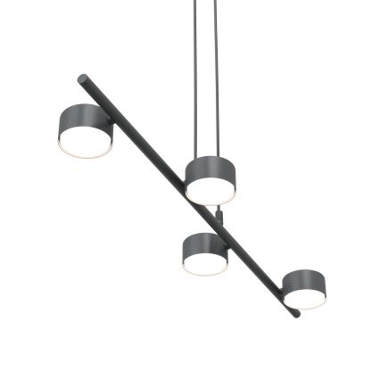 Κρεμαστό φωτιστικό οροφής SORA 4xGX53/12W/230V μαύρο