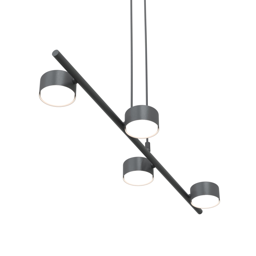 Κρεμαστό φωτιστικό οροφής SORA 4xGX53/12W/230V μαύρο