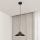 Κρεμαστό φωτιστικό οροφής SORAPIS 1xE27/15W/230V μαύρο