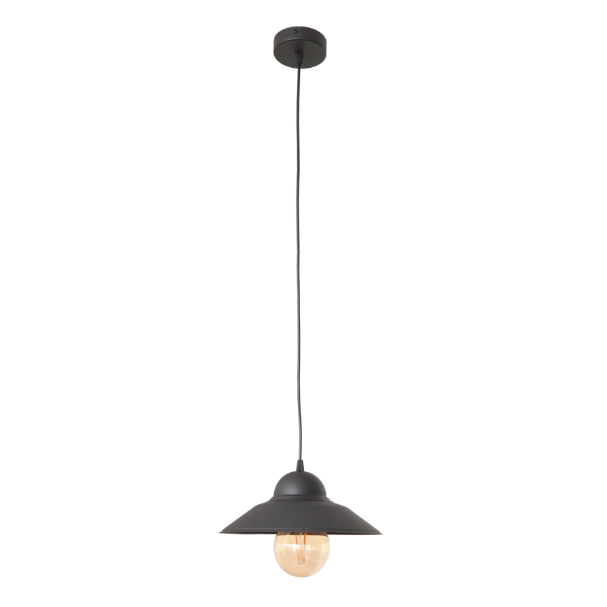 Κρεμαστό φωτιστικό οροφής SORAPIS 1xE27/15W/230V μαύρο