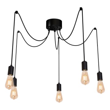 Κρεμαστό φωτιστικό οροφής SPINDEL 5xE27/60W/230V spider