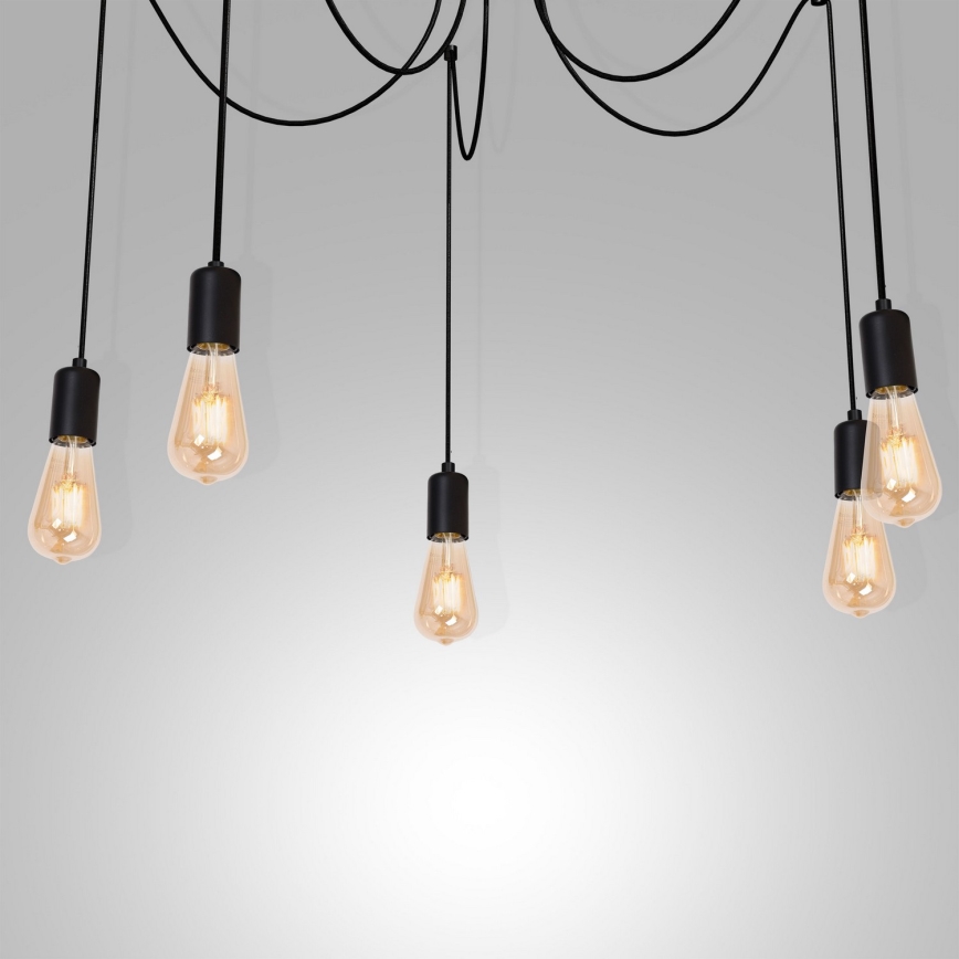 Κρεμαστό φωτιστικό οροφής SPINDEL 5xE27/60W/230V spider