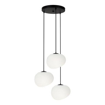 Κρεμαστό φωτιστικό οροφής STONES 3xE27/40W/230V