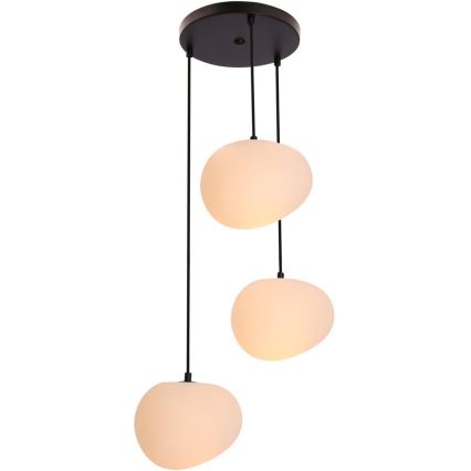 Κρεμαστό φωτιστικό οροφής STONES 3xE27/40W/230V