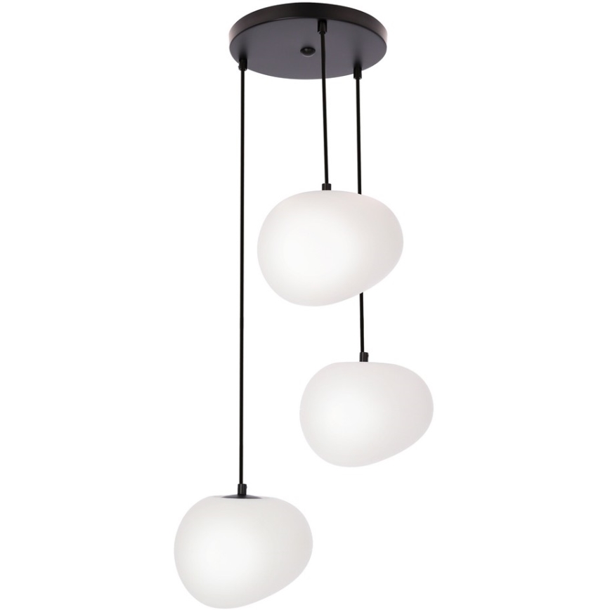 Κρεμαστό φωτιστικό οροφής STONES 3xE27/40W/230V