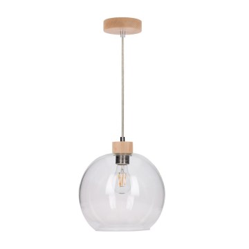 Κρεμαστό φωτιστικό οροφής SVEA 1xE27/60W/230V Σημύδα