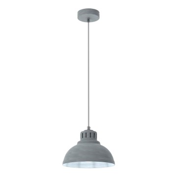 Κρεμαστό φωτιστικό οροφής SVEN 1xE27/15W/230V γκρι