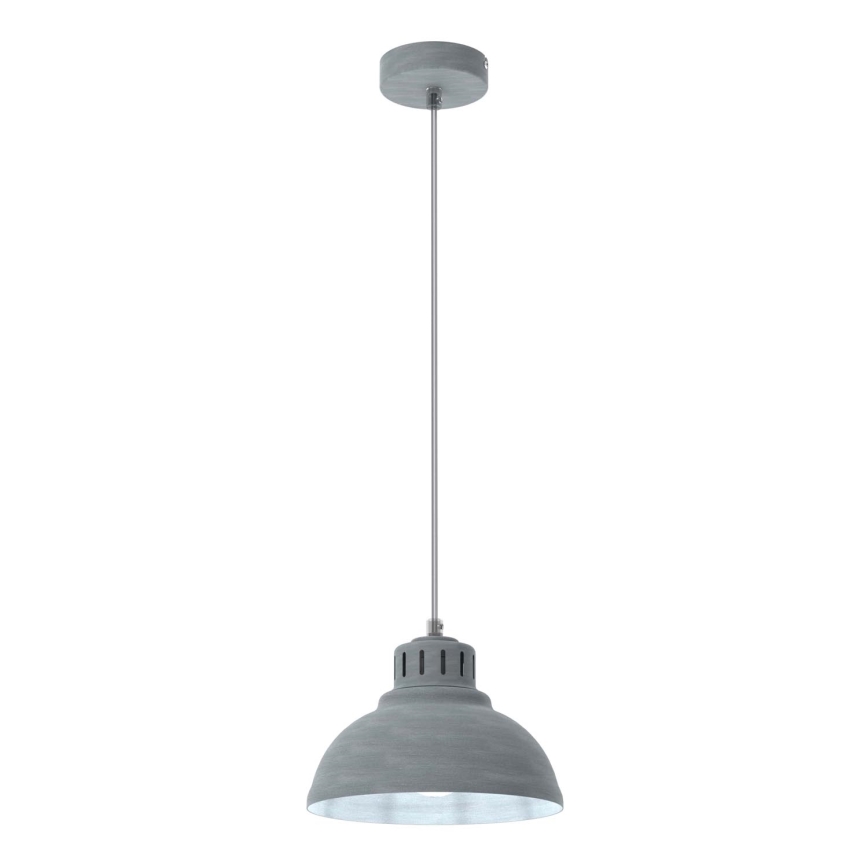 Κρεμαστό φωτιστικό οροφής SVEN 1xE27/15W/230V γκρι