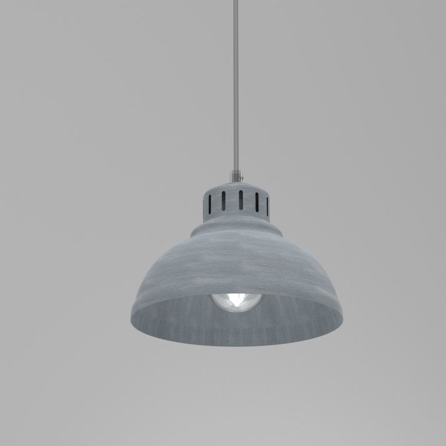 Κρεμαστό φωτιστικό οροφής SVEN 1xE27/15W/230V γκρι
